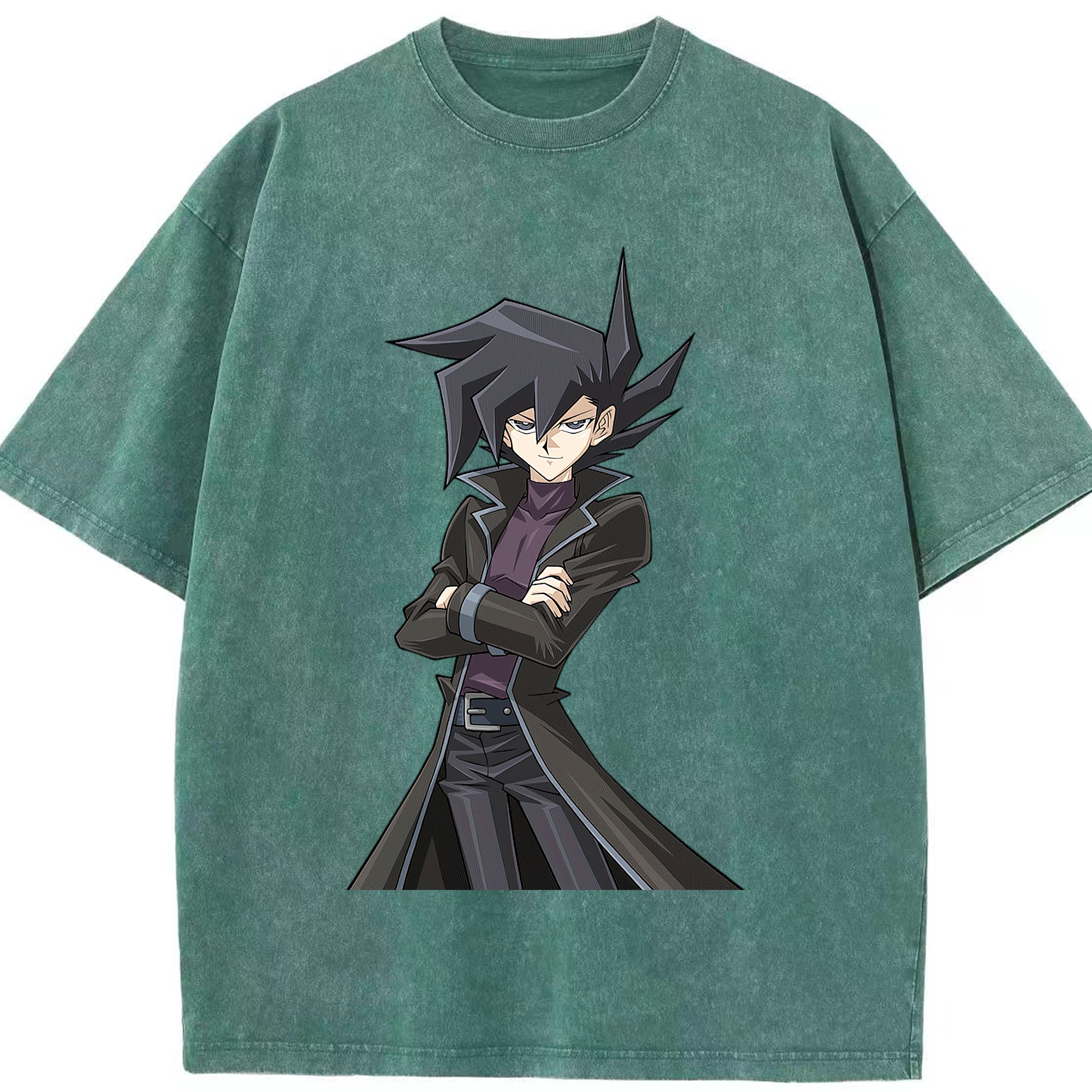 （画像用） 遊☆戯☆王 Yu-Gi-Oh! 綿100% ヴィンテージ風 半袖Tシャツ（フロントプリント）